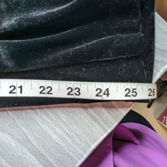 Vintage Suzannah James 2 Piece Black Velvet Outfit Size 16W - Picture 15 of 15